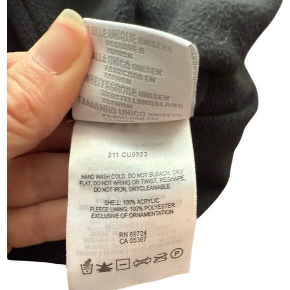 Columbia Nordic Convert Black Fair Isle Braid Knit Snow Beanie Hat Unisex OS - Picture 9 of 10